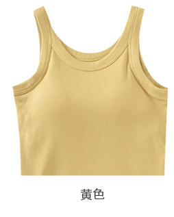壁虎瑜伽【2208SY191】宽肩罗纹背心（一体式胸垫）【5天发货】 商品图11