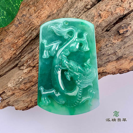 派瑞翡翠 翡翠挂件 糯种 绿色 商品图3
