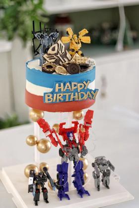 【生日蛋糕】悬浮变形金刚款