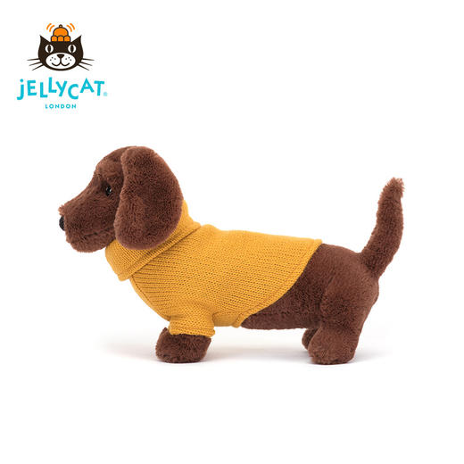 Jellycat 黄色毛线衫腊肠犬 商品图2