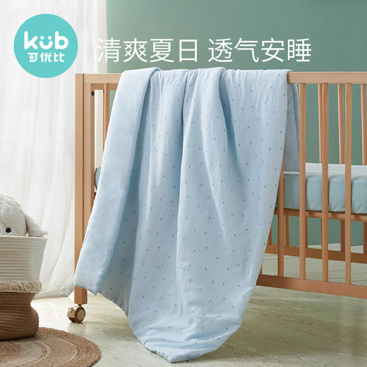 可优比婴儿空调被纯棉四季通用纱布被幼儿园儿童薄被子宝宝夏凉被 商品图0