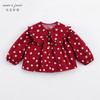 马克珍妮秋装新款 女童大翻领满底印花衬衫 儿童上衣221561 商品缩略图2