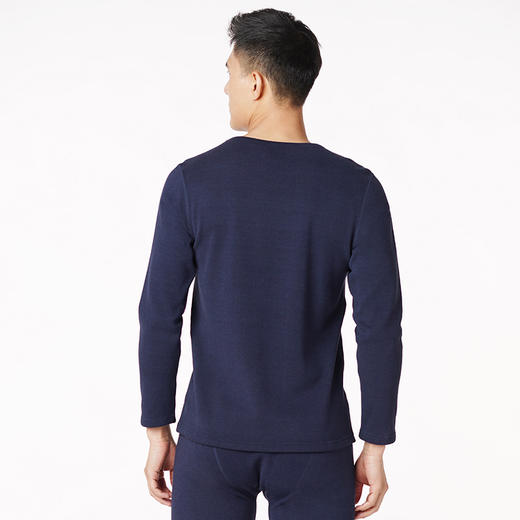 都市丽人都市锋尚强暖保暖内衣男负15至负5度适穿抗静电热力绒导电丝牛奶暖暖套装秋衣秋裤新年本命年红品FW22A1 商品图5