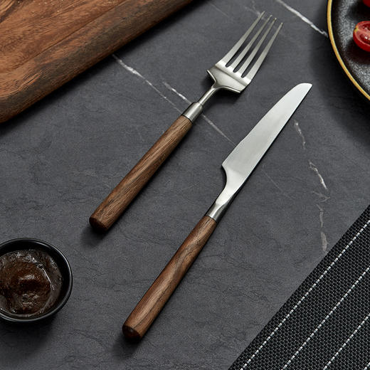 初心| 牛排板不锈钢刀叉西餐披萨板 商品图5