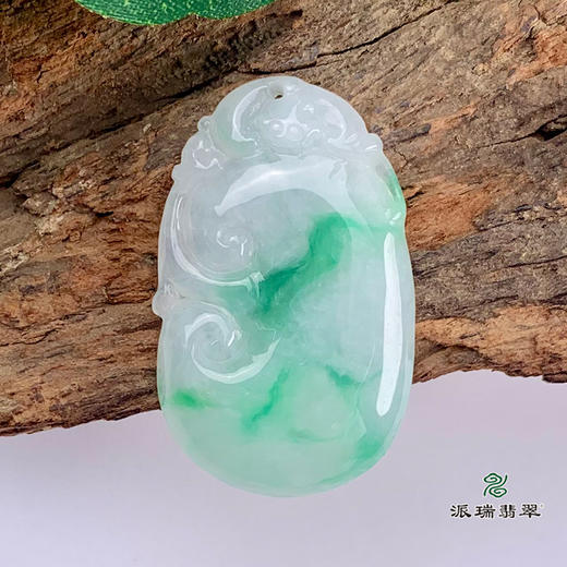 派瑞翡翠 翡翠挂件 糯种 飘花 商品图1