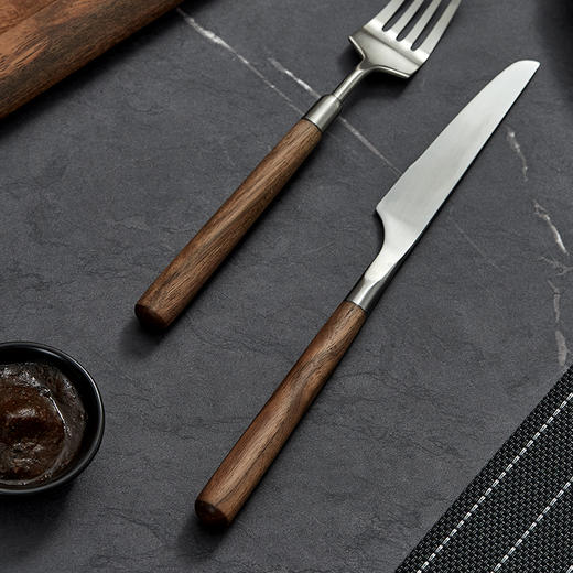 初心| 牛排板不锈钢刀叉西餐披萨板 商品图2