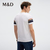 MD名盾新升级双丝降温吸湿速干圆领短袖商务休闲桑蚕丝条纹T恤 商品缩略图3