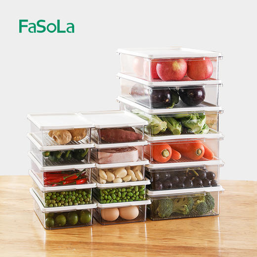 FaSoLa冰箱收纳盒保鲜盒分装盒密封盒 商品图0