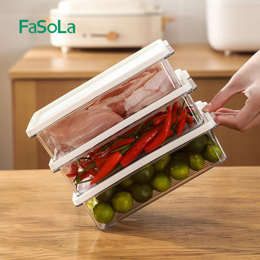 FaSoLa冰箱收纳盒保鲜盒分装盒密封盒 商品图5