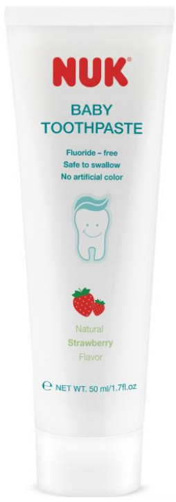 NUK 儿童安全牙膏 无氟 草莓味（0-3岁）
