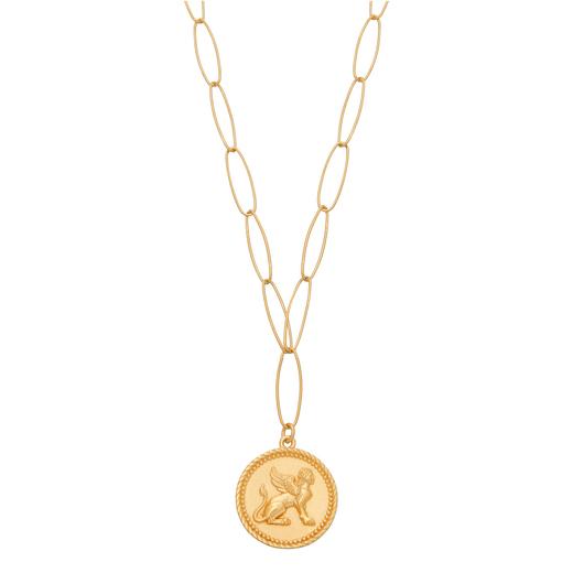 北京仓｜Barbóra-Sphinx-狮身人面 金币 项链［希腊设计师] 商品图0