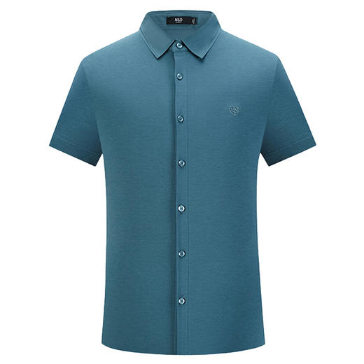 M＆D/名盾ICE-COOL黑科技降温商务休闲翻领短袖男士薄衬衫夏季 商品图4