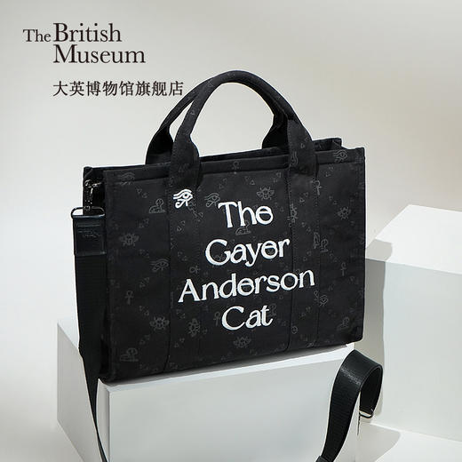 大英博物馆 盖亚安德森猫系列 老花手提包大容量斜挎包 商品图0