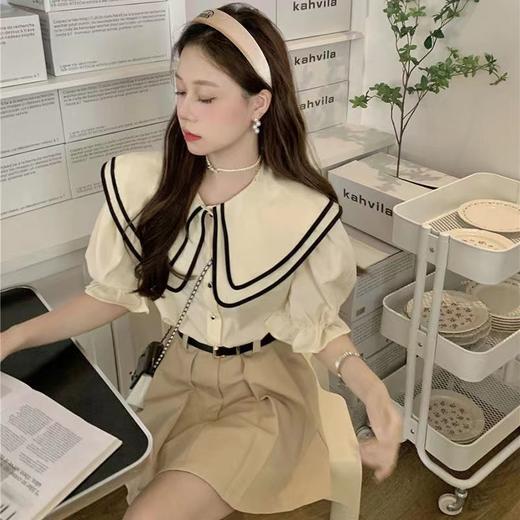 （清仓现货）【社群供A】学院风双层娃娃领衬衫 商品图4