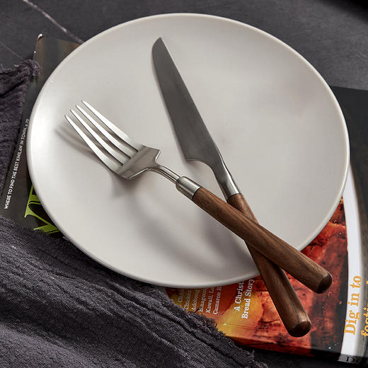 初心| 牛排板不锈钢刀叉西餐披萨板 商品图11