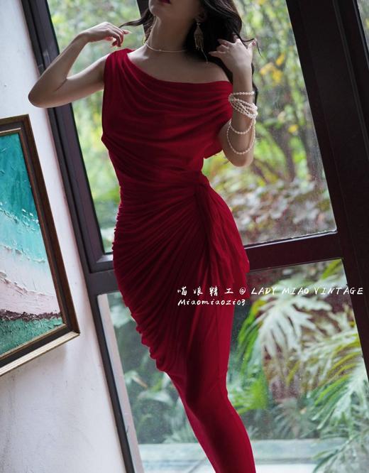 1107#【复团】喵娘精工丨定制《创世纪元》Ava Gardner复古优雅电影希腊女神裙 商品图3