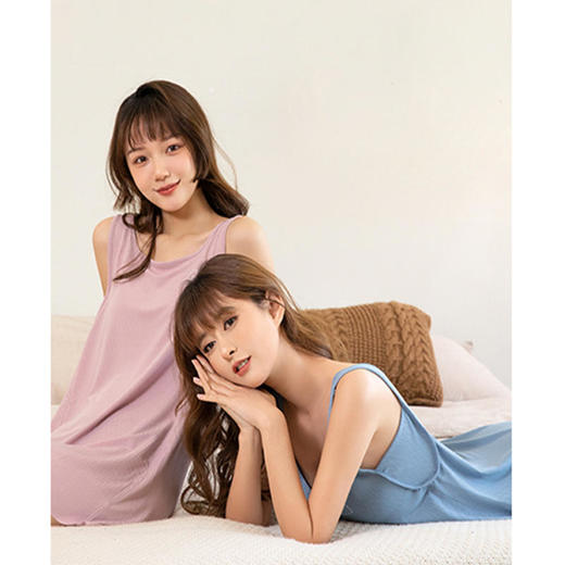 买一送一【安梨口袋元气冰皮睡裙】黑科技冰丝柔软细腻凉爽柔软冰爽顺滑透气散热吸汗透气与肌肤接触宛如牛奶般丝滑 商品图5