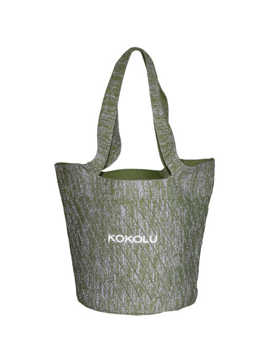 KOKOLU｜Luminous regular daily eight TOTE bag [中号极光环保编织托特包 2色可选] 商品图6