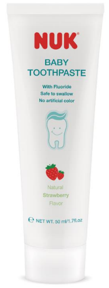 NUK 儿童安全牙膏 低氟 草莓味（0-3岁）