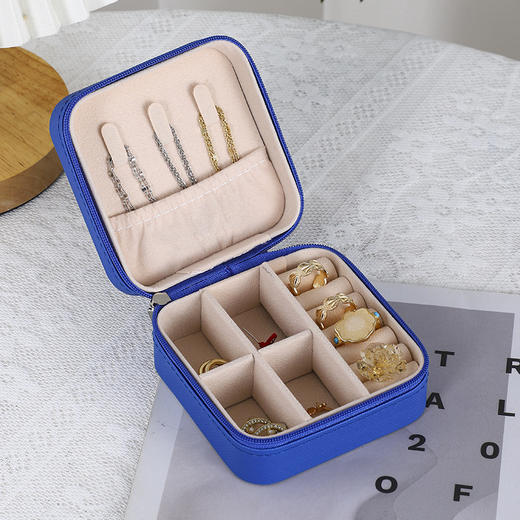 韩版首饰收纳盒小巧戒指耳环饰品盒旅行便携式首饰盒 商品图5
