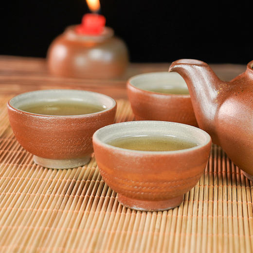 云南纯手工龙窑柴烧——土陶品茗杯 商品图9