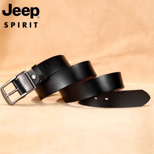 精美礼盒【男士皮带针扣皮带】Jeep spirit 英伦风尚经典系列，皮带头转牌休闲商务，任你切换，潮流百搭！ 商品图3