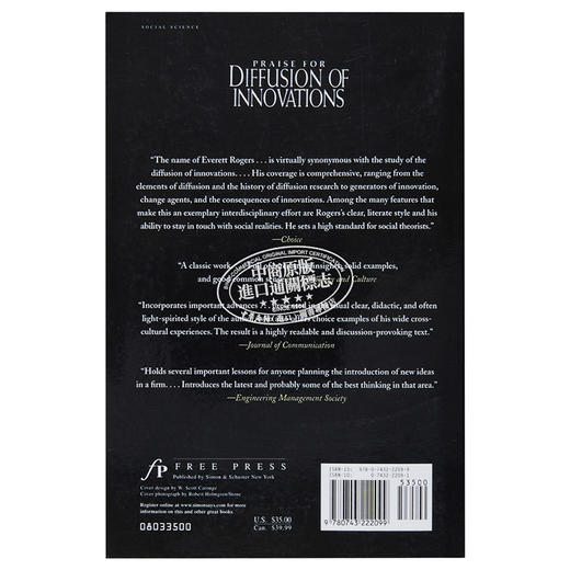 预售 【中商原版】创新的扩散  英文原版	Diffusion of Innovations 商品图1