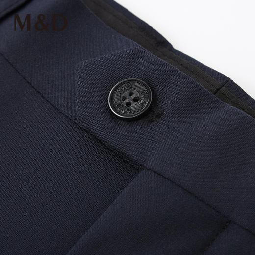 MD名盾商务正装直筒蓝色西装裤微弹四季西裤合身百搭男士长裤 商品图1