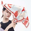 SAINTJOY/上久楷 女式真丝方巾  米红色上久佳人  FJS22005-1 商品缩略图10