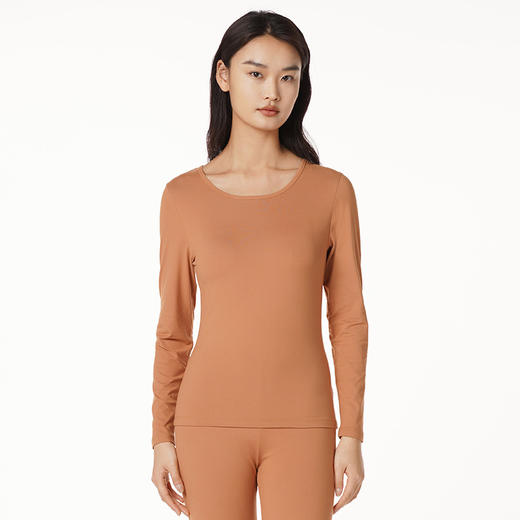 都市丽人轻暖保暖衣5至15度适穿牛奶丝单面薄款保暖衣LW2AA2 商品图0