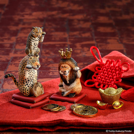 T 特价盲盒  10714    Animal Life   招财野生大猫(套装)2 商品图1