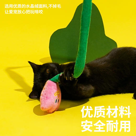 zeze腊肠狗郁金香毛毛虫逗猫棒-B （包邮） 商品图3