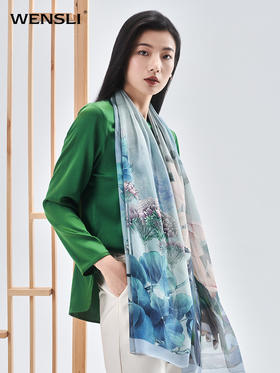 万事利新丝绸真丝雪纺长巾礼盒