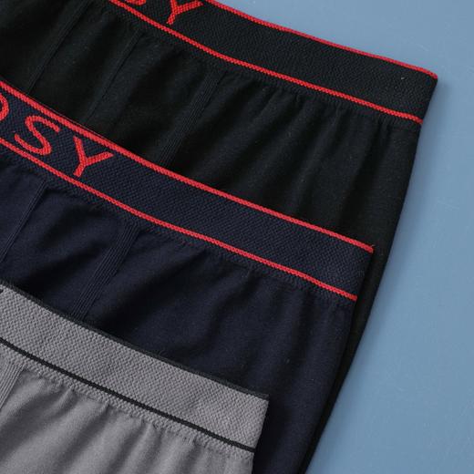 大弹力莫代尔舒适无缝男平角内裤3010三条装 商品图5