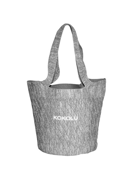 KOKOLU｜Luminous regular daily eight TOTE bag [中号极光环保编织托特包 2色可选] 商品图5