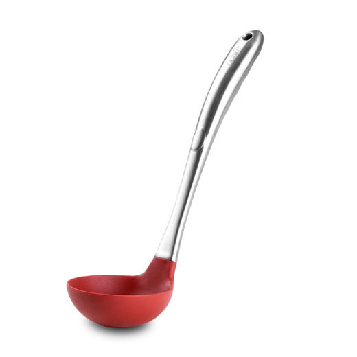 【一勺在手美味不逃走】韩国didinika硅胶汤勺不锈钢空心柄硅胶勺子隔热汤勺硅胶厨具 商品图4