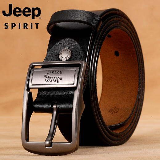 精美礼盒【男士皮带针扣皮带】Jeep spirit 英伦风尚经典系列，皮带头转牌休闲商务，任你切换，潮流百搭！ 商品图6