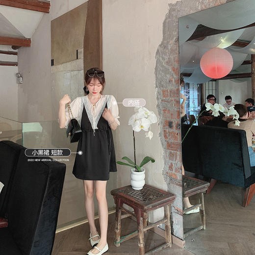 XS码数 金蘑菇菇【harrods小黑裙】日常微甜少女感连衣裙公主裙 商品图0