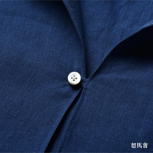 Flamenco 高支亚麻单宁色新中式衬衫 商品图2