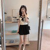 金蘑菇菇【la seine杜卡斯女孩】黑白少女气质炸街甜美风两件套 商品缩略图4