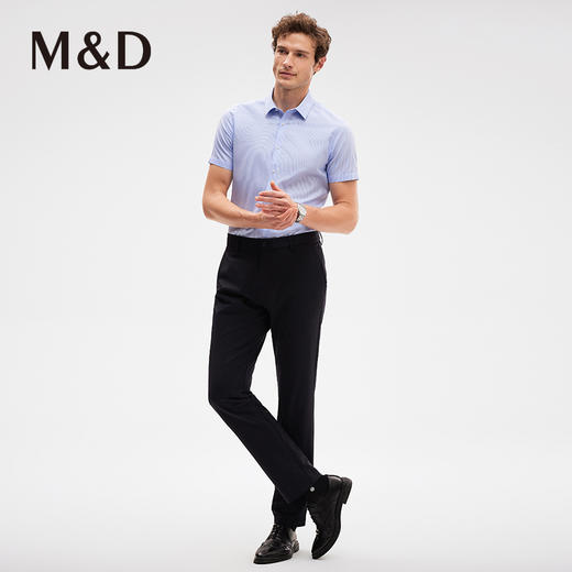 M＆D/名盾黑科技四面弹高弹修身薄款男士商务休闲裤夏季直筒长裤 商品图2