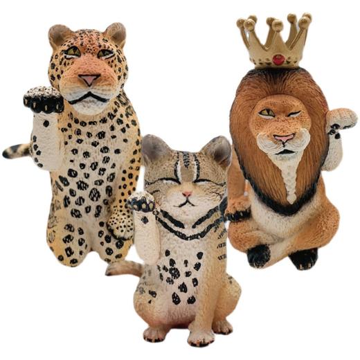 T 特价盲盒  10714    Animal Life   招财野生大猫(套装)2 商品图4