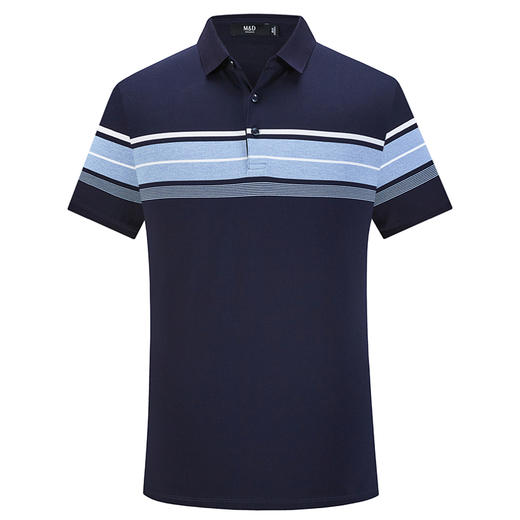 MD名盾黑科技吸湿速干降温Polo衫夏短袖男士商务桑蚕丝翻领T恤 商品图4