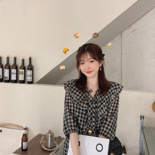 金蘑菇菇【韩综恋爱系套装】浪漫甜系百搭复古休闲高级感两件套 商品图2