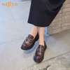 【年末大促】Safiya索菲娅真皮英伦金属饰扣乐福鞋新款增高JK鞋SF13112334 商品缩略图0
