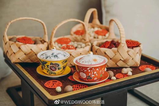 【6F】WEGWOOD威基伍德漫游美境骨瓷中式结婚带盖敬茶碗结婚盖茶碗 商品图3