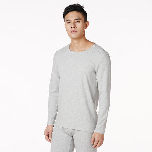 都市丽人都市锋尚舒暖保暖内衣男负5至5度适穿膨暖绒内衣舒绒单面拉烫剪保暖衣新年本命年红品FW29A1 商品图0