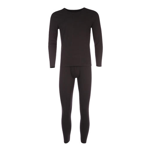 都市丽人都市锋尚轻暖保暖内衣男5至15度适穿阳离子罗纹绒保暖衣新年本命年红品FW21A2 商品图10