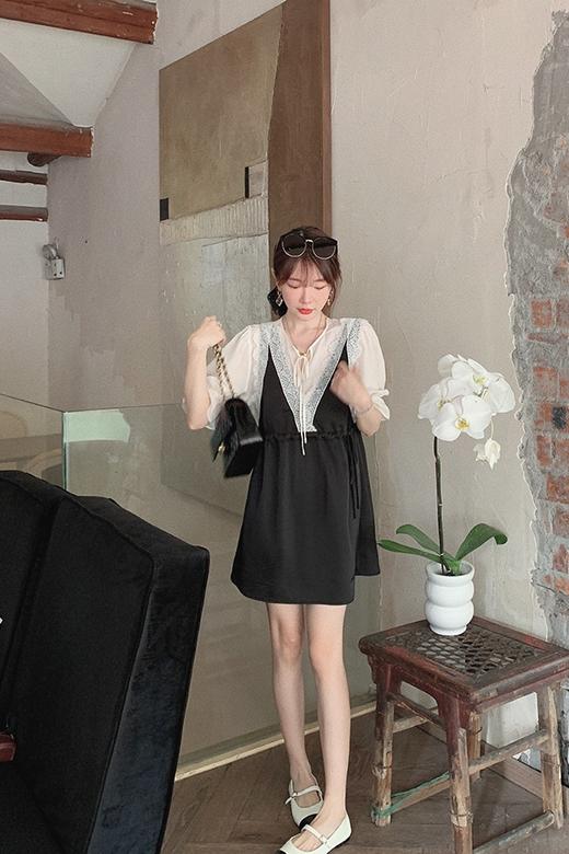 XS码数 金蘑菇菇【harrods小黑裙】日常微甜少女感连衣裙公主裙 商品图5