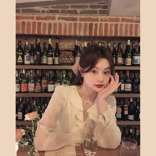 金蘑菇菇【韩综恋爱系套装】浪漫甜系百搭复古休闲高级感两件套 商品图1